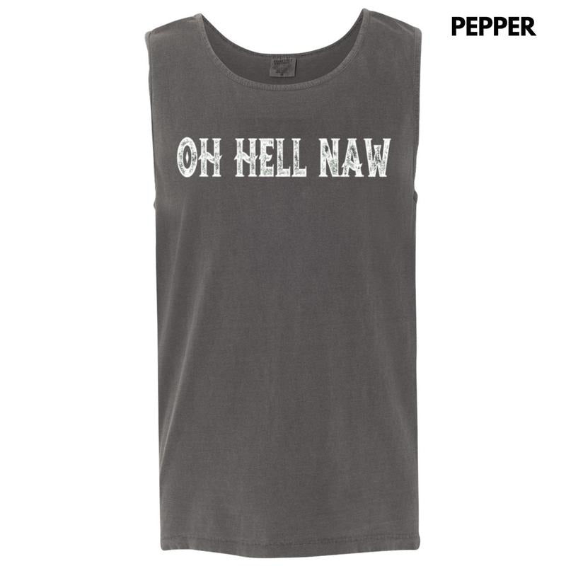 Tank Top - Oh Hell Naw Comfort Colors Tank Top T-Shirts, Hoodie, Sweatshirt | RetroVerseTees.com
