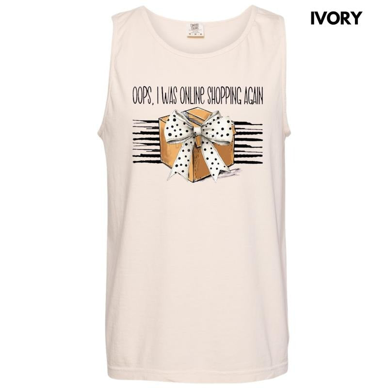 Tank Top - Online Shopping Again Comfort Colors Tank Top T-Shirts, Hoodie, Sweatshirt | RetroVerseTees.com