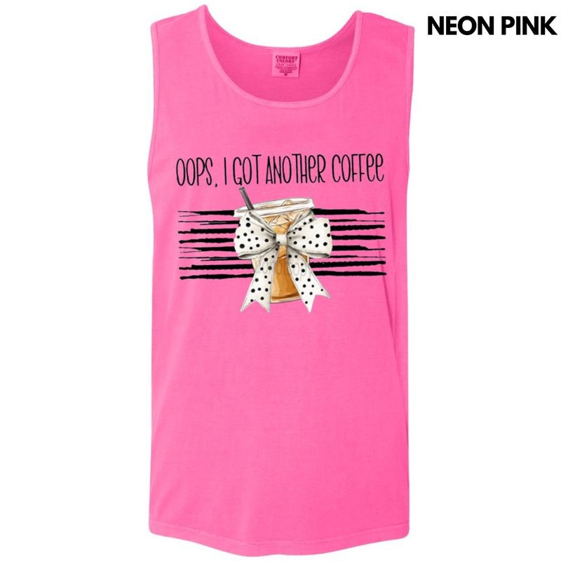 Tank Top - Oops Another Coffee Comfort Colors Tank Top T-Shirts, Hoodie, Sweatshirt | RetroVerseTees.com