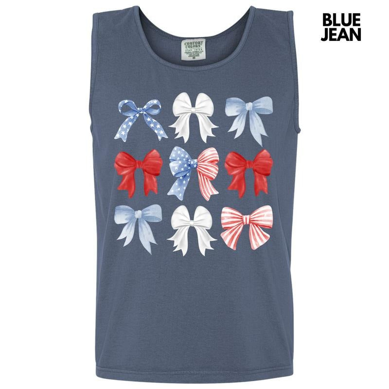 Tank Top - Patriotic Ribbon Collage Comfort Colors Tank Top 'NLB' T-Shirts, Hoodie, Sweatshirt | RetroVerseTees.com