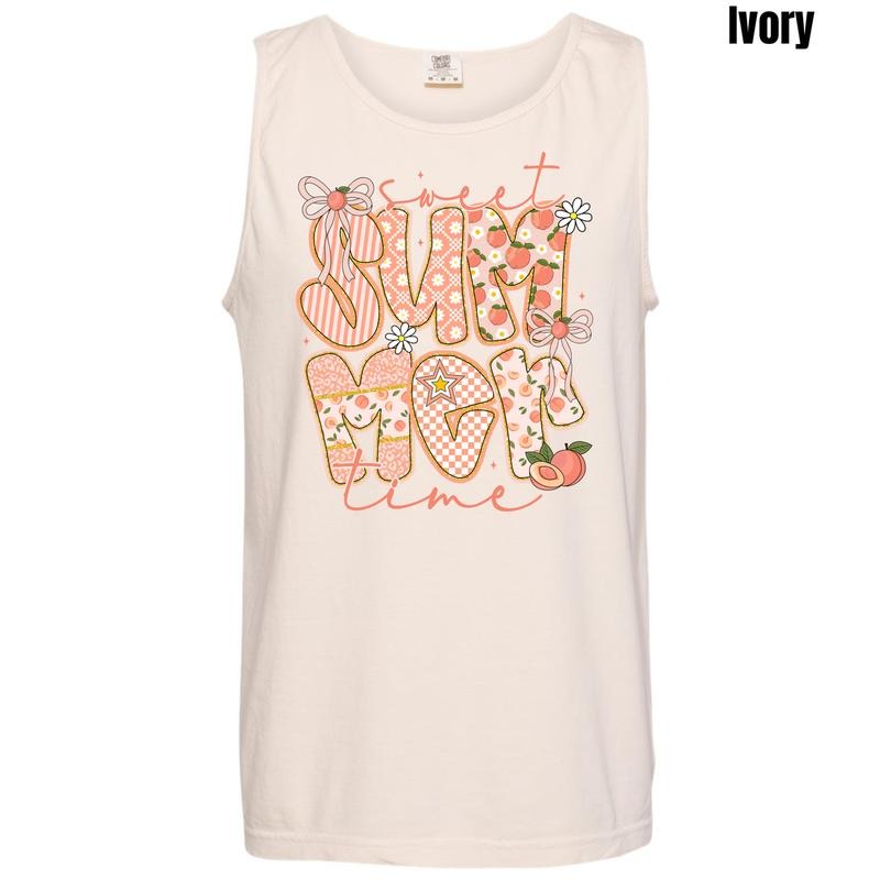 Tank Top - Peachy Summer Time Comfort Colors Tank Top 'NLB' T-Shirts, Hoodie, Sweatshirt | RetroVerseTees.com