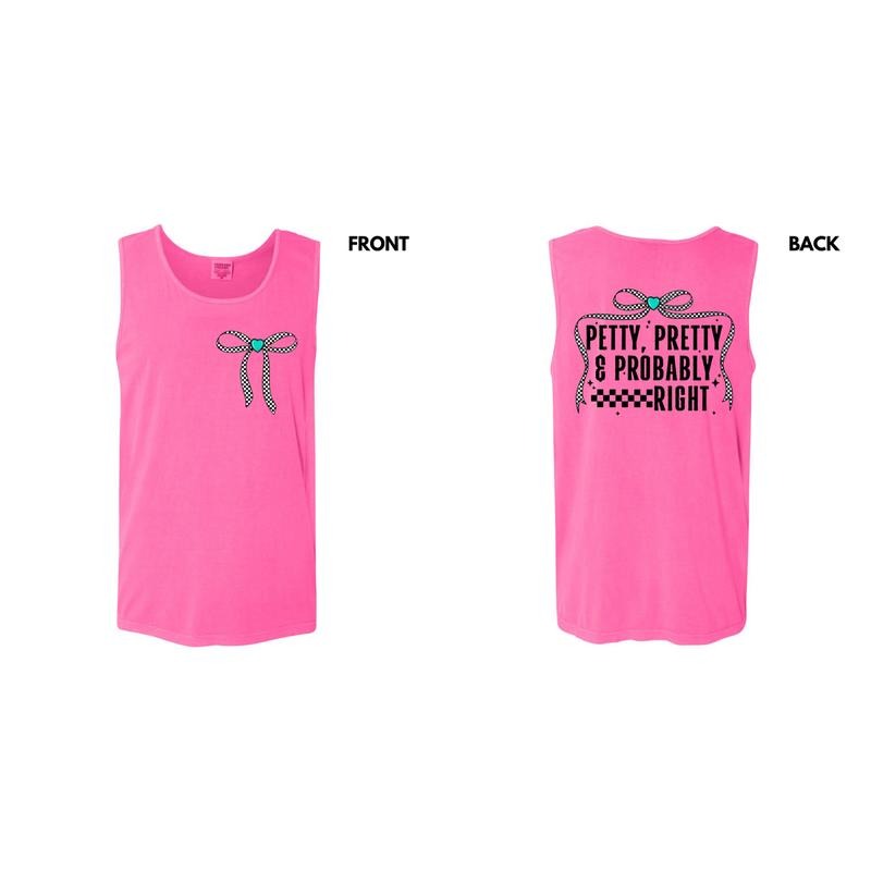 Tank Top - Petty Pretty Comfort Colors Tank Top T-Shirts, Hoodie, Sweatshirt | RetroVerseTees.com