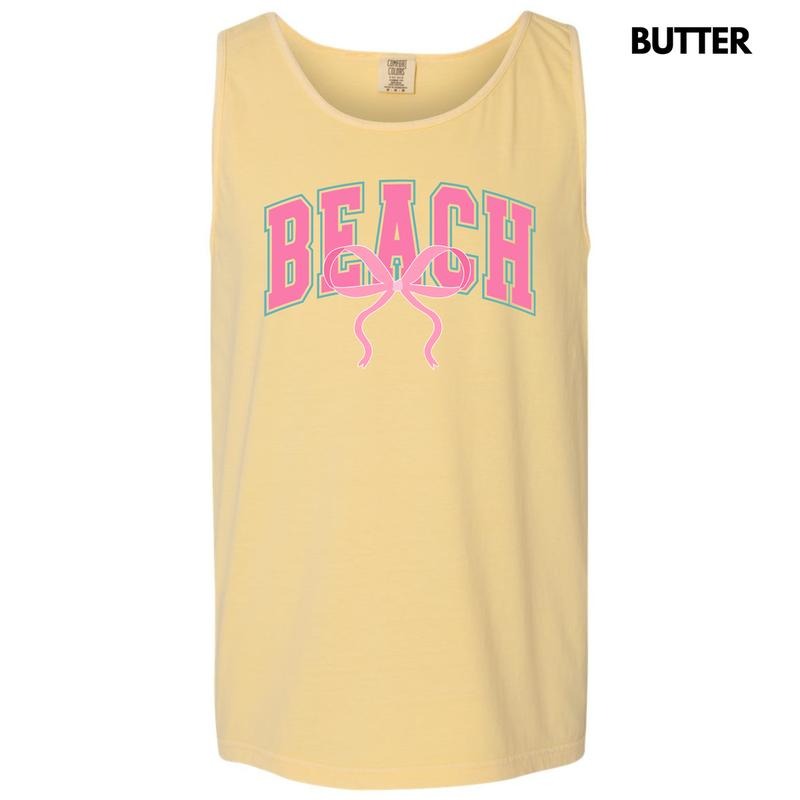 Tank Top - Pink Beach Coquette Comfort Colors Tank Top 'NLB' T-Shirts, Hoodie, Sweatshirt | RetroVerseTees.com