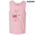 Tank Top - Pink Floral Easter Bunny Comfort Colors Tank Top T-Shirts, Hoodie, Sweatshirt | RetroVerseTees.com