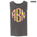 Tank Top - Pink Lemonade Monogram Comfort Colors Tank Top 'NLB' T-Shirts, Hoodie, Sweatshirt | RetroVerseTees.com