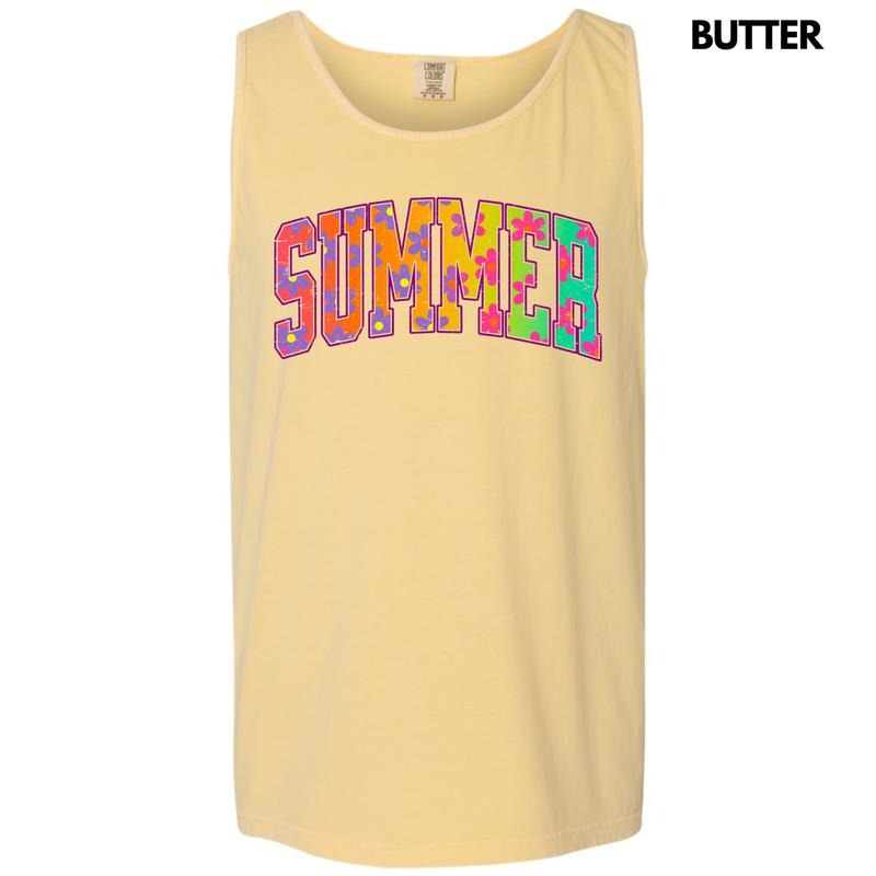Tank Top - Rainbow Flower Summer Comfort Colors Tank Top 'NLB' T-Shirts, Hoodie, Sweatshirt | RetroVerseTees.com