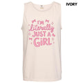 Tank Top - Ribbon Just A Girl Comfort Colors Tank Top 'NLB' T-Shirts, Hoodie, Sweatshirt | RetroVerseTees.com
