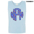 Tank Top - Rocket Pop Monogram Comfort Colors Tank Top 'NLB' T-Shirts, Hoodie, Sweatshirt | RetroVerseTees.com