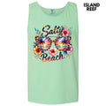 Tank Top - Salty Beach Sunglasses Comfort Colors Tank Top 'NLB' T-Shirts, Hoodie, Sweatshirt | RetroVerseTees.com