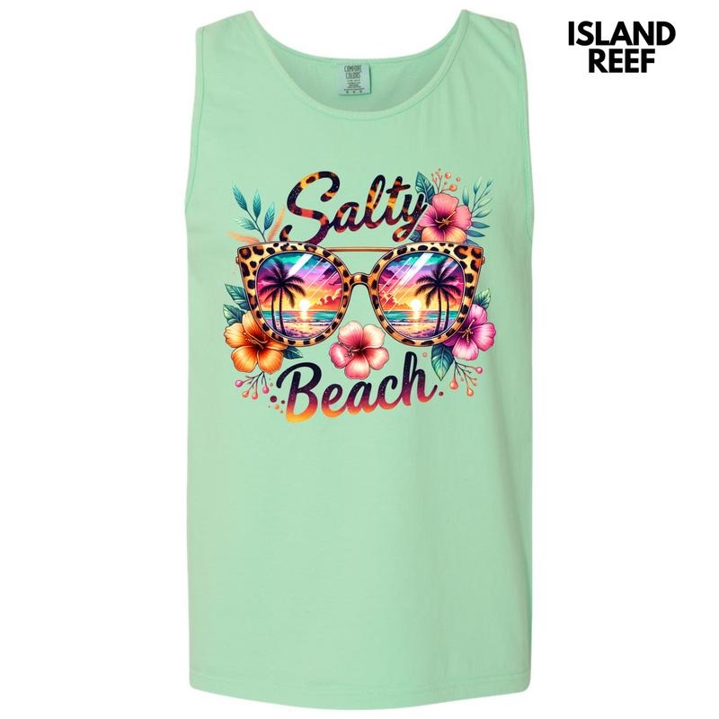 Tank Top - Salty Beach Sunglasses Comfort Colors Tank Top 'NLB' T-Shirts, Hoodie, Sweatshirt | RetroVerseTees.com