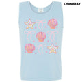Tank Top - Shells & Stars Bow Collage Comfort Colors Tank Top 'NLB' T-Shirts, Hoodie, Sweatshirt | RetroVerseTees.com