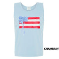 Tank Top - Simple USA Flag Comfort Colors Tank Top 'NLB' T-Shirts, Hoodie, Sweatshirt | RetroVerseTees.com