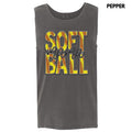Tank Top - Softball Mama Faux Embroidery Comfort Colors Tank Top T-Shirts, Hoodie, Sweatshirt | RetroVerseTees.com