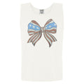 Tank Top - Spangled Patriotic Bow Comfort Colors Tank Top T-Shirts, Hoodie, Sweatshirt | RetroVerseTees.com