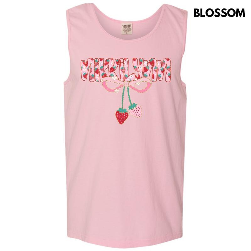 Tank Top - Strawberry Nikkilynn Comfort Colors Tank Top 'NLB' T-Shirts, Hoodie, Sweatshirt | RetroVerseTees.com
