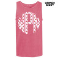 Tank Top - Strawberry Stripe Monogram Comfort Colors Tank Top 'NLB' T-Shirts, Hoodie, Sweatshirt | RetroVerseTees.com