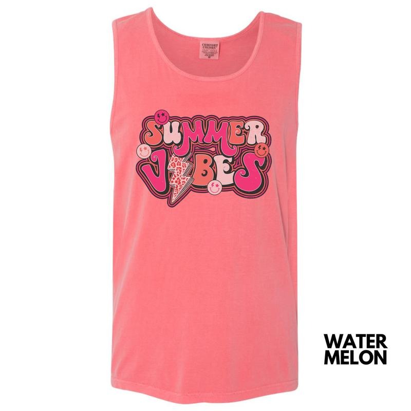 Tank Top - Summer Vibes Comfort Colors Tank Top 'NLB' T-Shirts, Hoodie, Sweatshirt | RetroVerseTees.com
