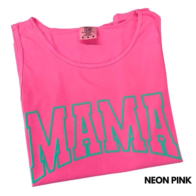 Tank Top - TEAL Mama Puff Outline Comfort Colors Tank Top T-Shirts, Hoodie, Sweatshirt | RetroVerseTees.com
