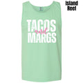 Tank Top - Tacos & Margs White Comfort Colors Tank Top 'NLB' T-Shirts, Hoodie, Sweatshirt | RetroVerseTees.com