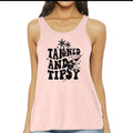 Tank Top - Tanned and Tipsy Tank Top - Racerback Tank - Summer Tank Top T-Shirts, Hoodie, Sweatshirt | RetroVerseTees.com