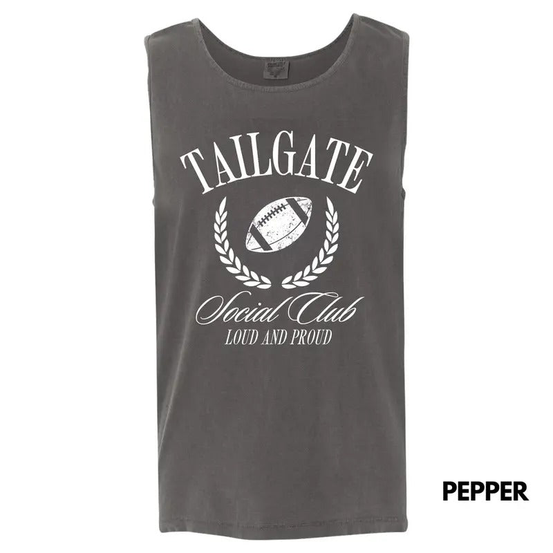 Tank Top - White Tailgate Social Club Comfort Colors Tank Top 'NLB' T-Shirts, Hoodie, Sweatshirt | RetroVerseTees.com