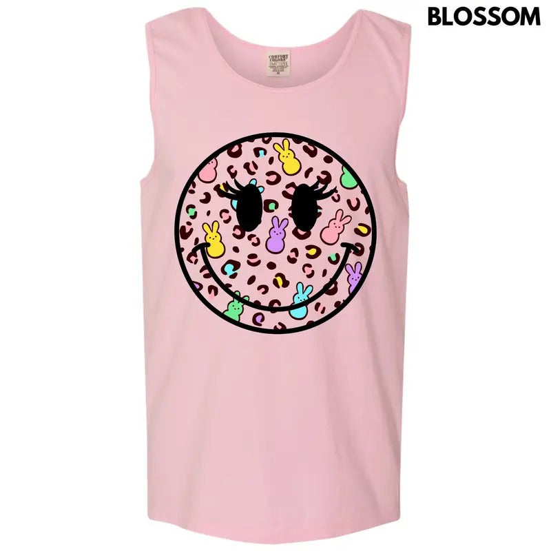 Tank Top - Wild Peeps Happy Face Comfort Colors Tank Top 'NLB' T-Shirts, Hoodie, Sweatshirt | RetroVerseTees.com
