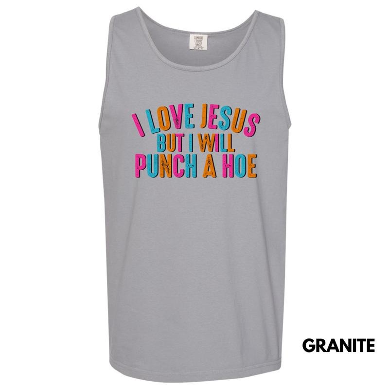 Tank Top - Will Punch A H** Comfort Colors Tank Top T-Shirts, Hoodie, Sweatshirt | RetroVerseTees.com