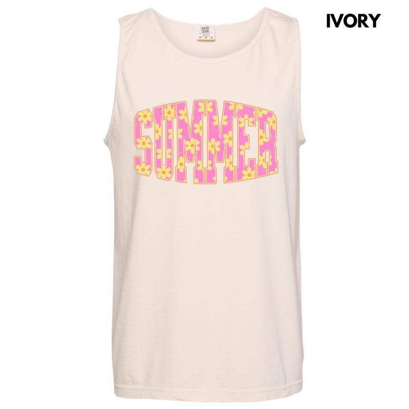 Tank Top - Yellow Flower Summer Comfort Colors Tank Top 'NLB' T-Shirts, Hoodie, Sweatshirt | RetroVerseTees.com