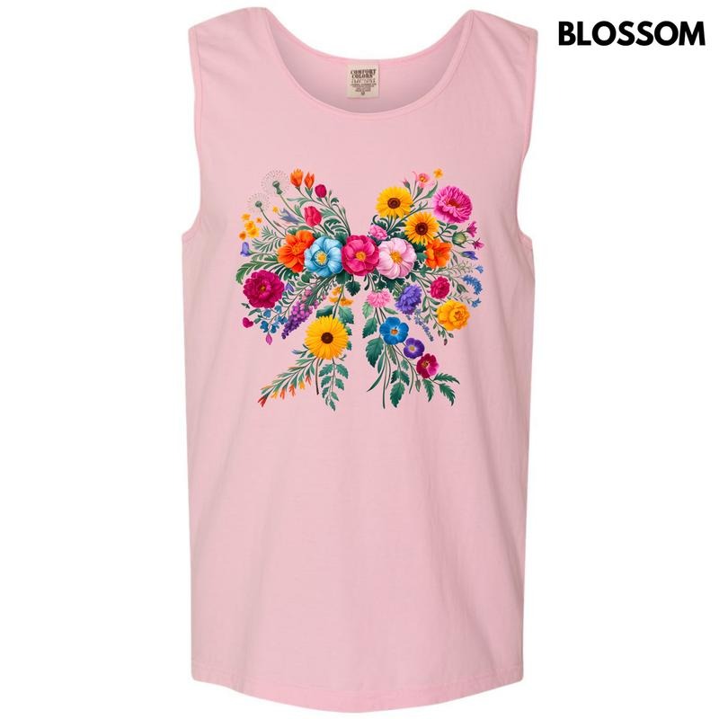 Tank Top -Blooming Big Bow Comfort Colors Tank Top 'NLB' T-Shirts, Hoodie, Sweatshirt | RetroVerseTees.com