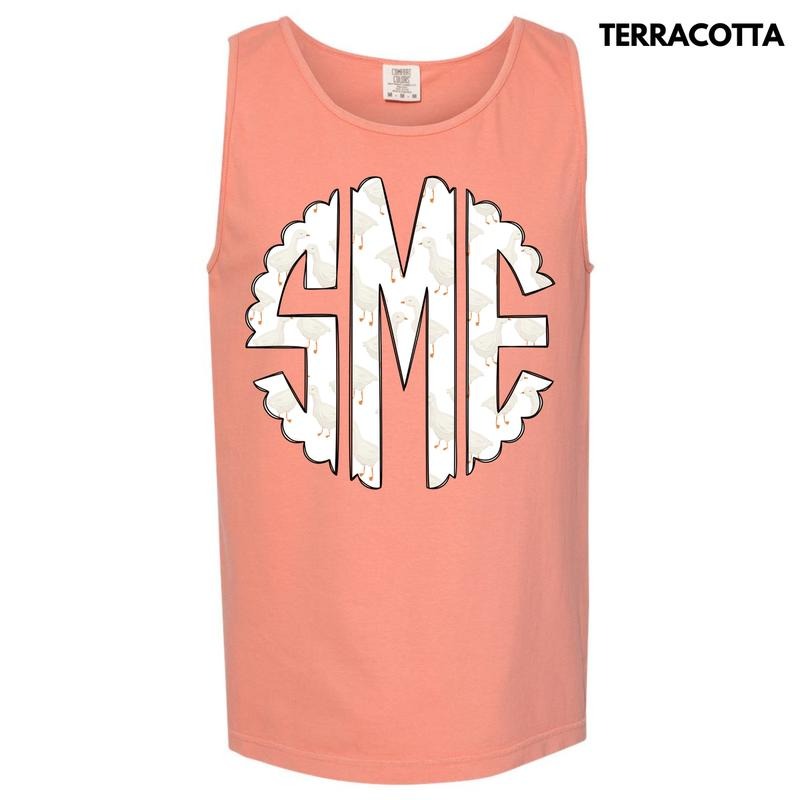 Tank Top -Goose Crazy Monogram Comfort Colors Tank Top 'NLB' T-Shirts, Hoodie, Sweatshirt | RetroVerseTees.com