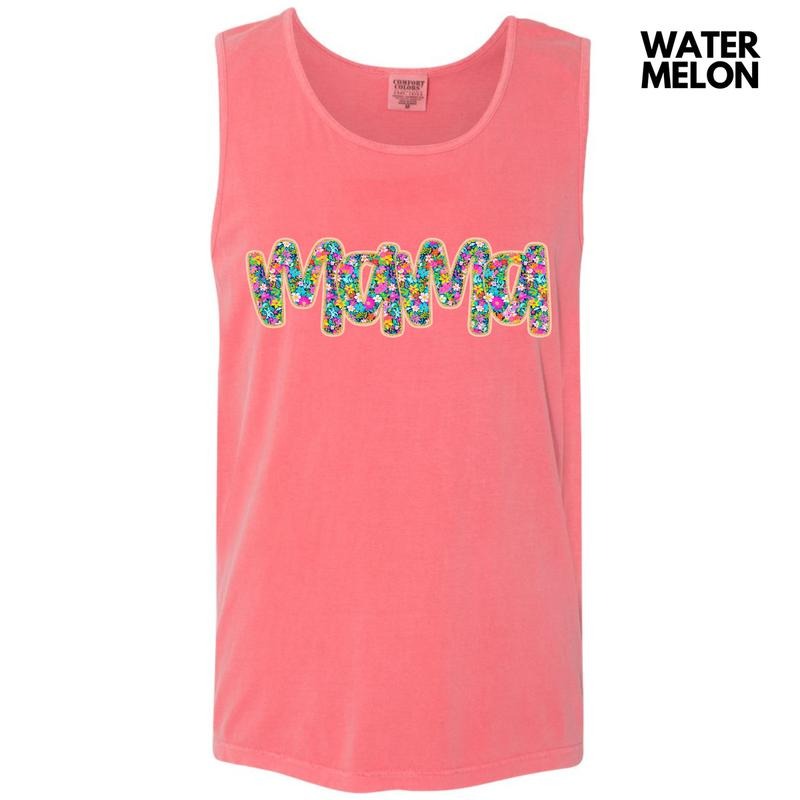 Tank Top -Mama Ditzy Floral Comfort Colors Tank Top 'NLB' T-Shirts, Hoodie, Sweatshirt | RetroVerseTees.com