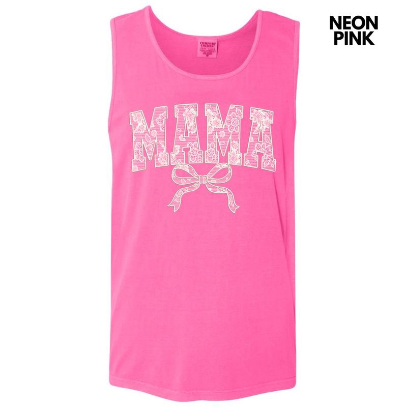 Tank Top -Mama White Lace Coquette Comfort Colors Tank Top 'NLB' T-Shirts, Hoodie, Sweatshirt | RetroVerseTees.com