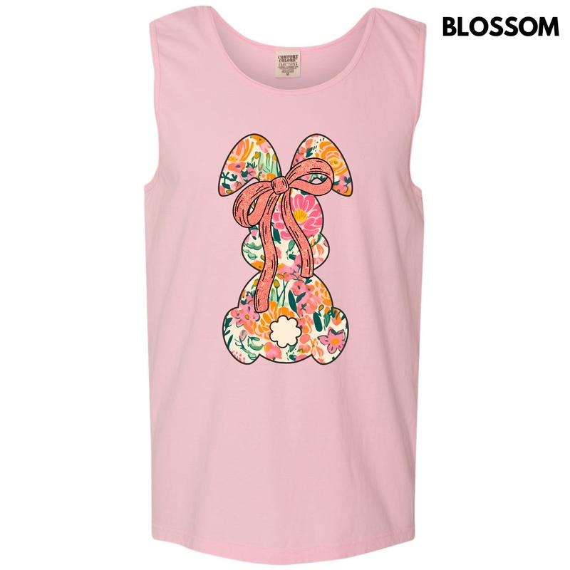 Tank Top -Orange Blooms Bunny Comfort Colors Tank Top 'NLB' T-Shirts, Hoodie, Sweatshirt | RetroVerseTees.com