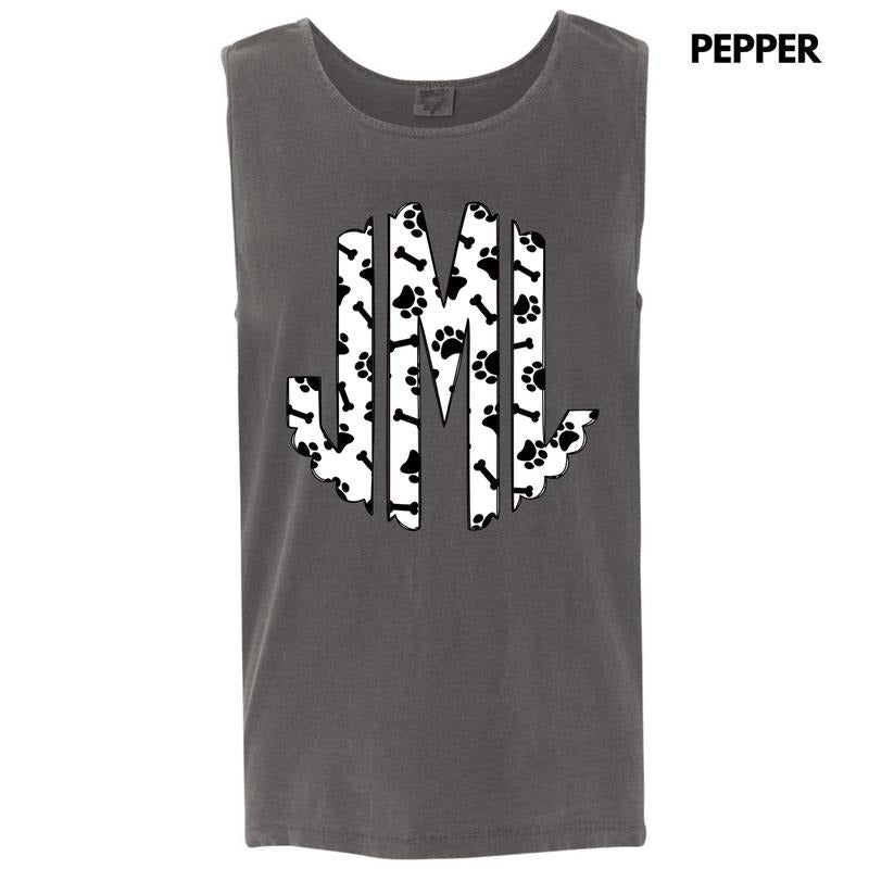 Tank Top -Paws & Bones Monogram Comfort Colors Tank Top 'NLB' T-Shirts, Hoodie, Sweatshirt | RetroVerseTees.com