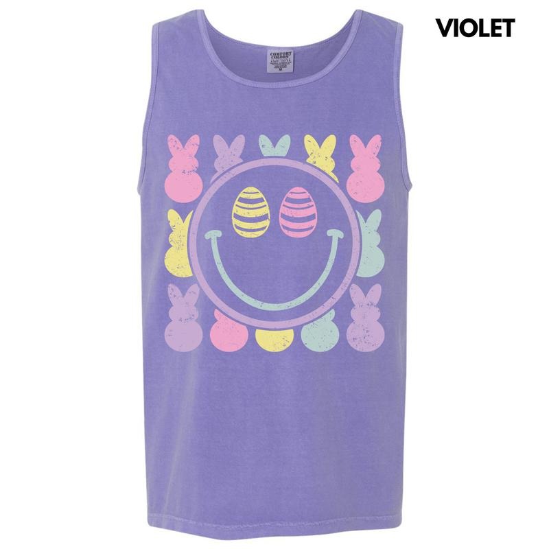 Tank Top -Peeps Happy Face Comfort Colors Tank Top 'NLB' T-Shirts, Hoodie, Sweatshirt | RetroVerseTees.com