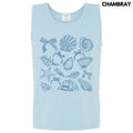 Tank Top -Simple Seashells Comfort Colors Tank Top 'NLB' T-Shirts, Hoodie, Sweatshirt | RetroVerseTees.com