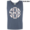 Tank Top -USA Disco Cherry Monogram Comfort Colors Tank Top 'NLB' T-Shirts, Hoodie, Sweatshirt | RetroVerseTees.com