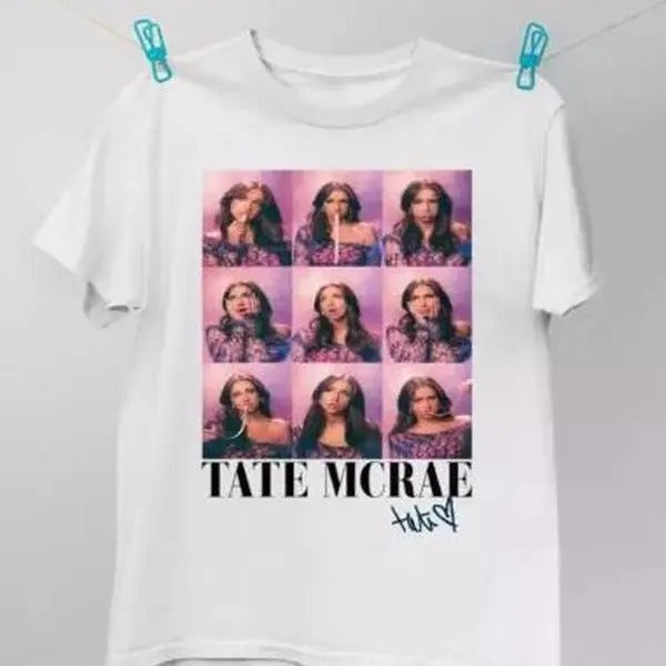 Tate Mcrae Tour Unisex T-Shirt Gift for Fans Cotton Menswear Top Decoration Hoodie, Sweatshirt | RetroVerseTees.com