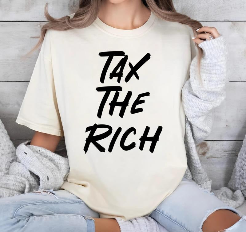 Tax TNF Rich T-Shirt, Political Statement Tee, Announcing Tariffs, 100% cotton Hoodie, Sweatshirt | RetroVerseTees.com