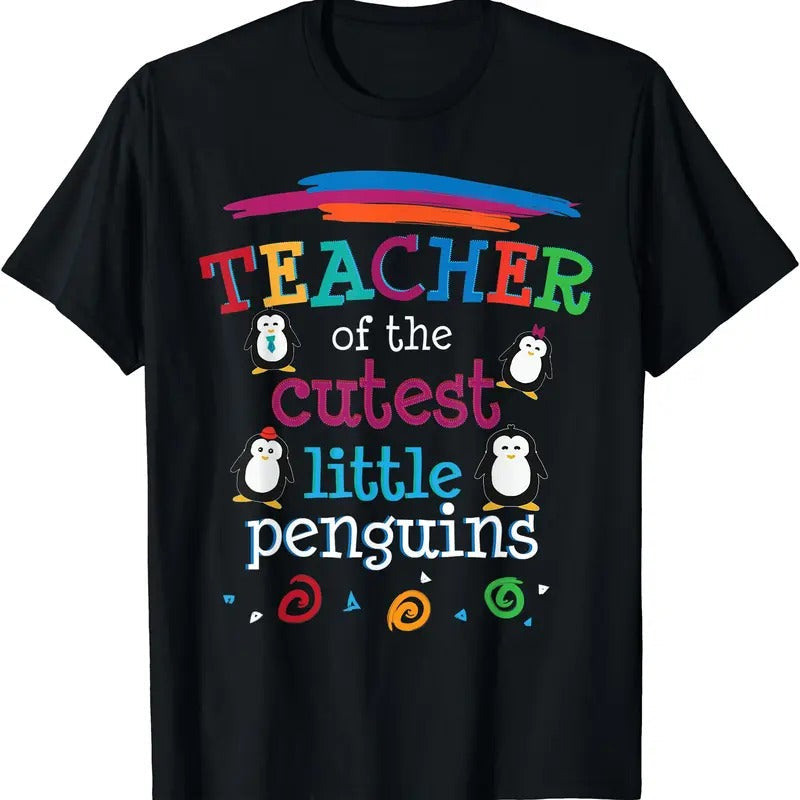 Teacher Cutest Little Penguins End of Year Gift Preschool T-Shirt Hoodie, Sweatshirt | RetroVerseTees.com