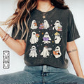 Teacher Ghost Reading Books Sweatshirt, Teacher Ghost Tee, Spooky Vibes Shirt, Trendy Halloween Gift Hoodie