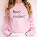 Teacher Shirt, Teach Crewneck Sweatshirt, Teacher Definition Shirt, Back to School Gifts, Elementary School Sweater Hoodie