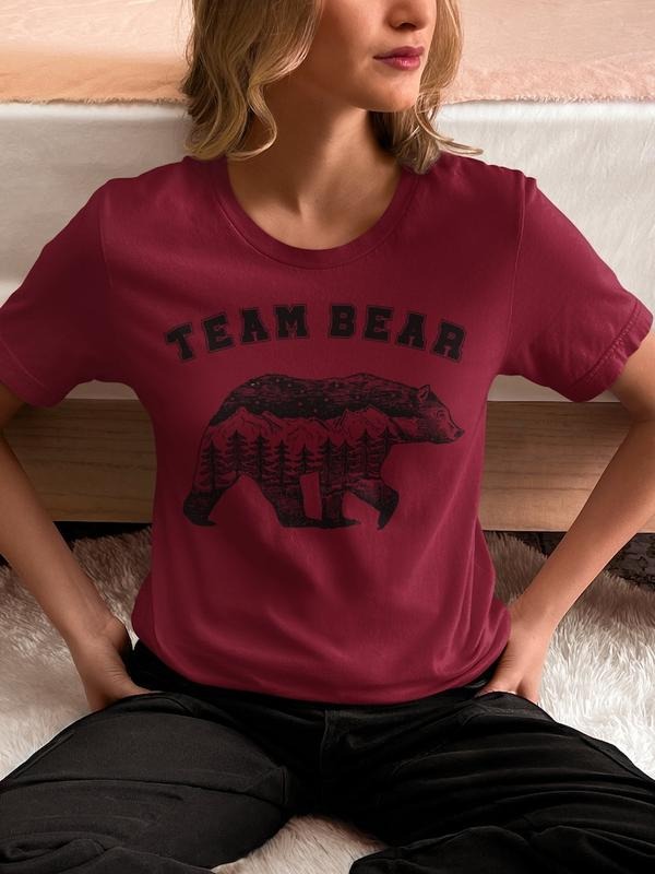 Team Bear Shirt, I Choose The Bear, Tik Tok Trend, Mom Gifts, Dad Gifts, Mother's Day, Father's Day, Bear TikTok Shirt...