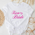 Team Bride Shirt, Pink Bachelorette T-Shirt, Bridal Shower Tee, Bridesmaid Tee, Engagement Party Tee Hoodie, Sweatshirt