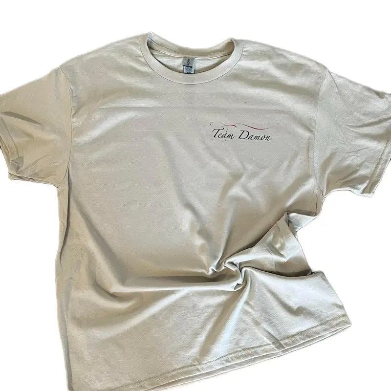 Team Damon Tshirt Top Womenswear Comfortable Fit Hoodie, Sweatshirt | RetroVerseTees.com