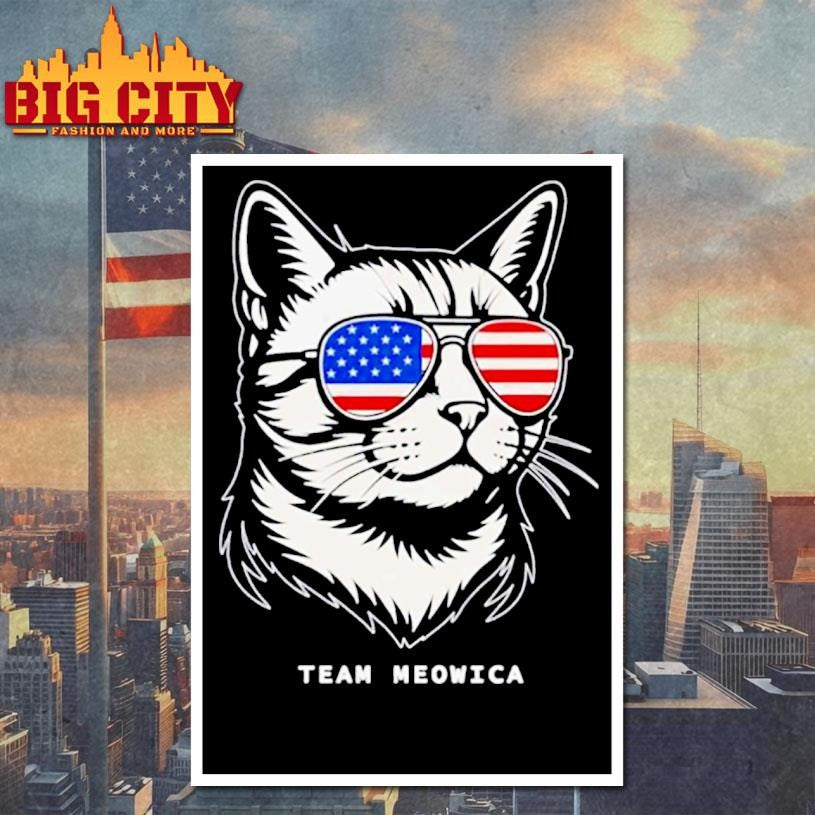 Team Meowica All American Cat shirt