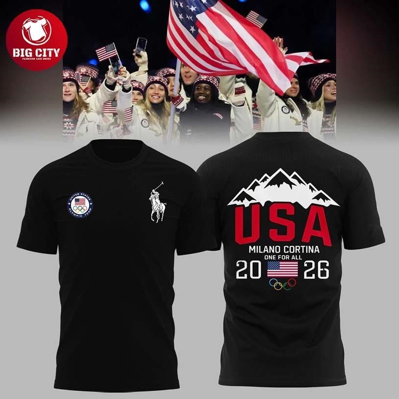 Team Usa 2026 Olympic Milano Cortina Two Sided Tee Unisex T-shirt, Sweatshirt, Hoodie (1)