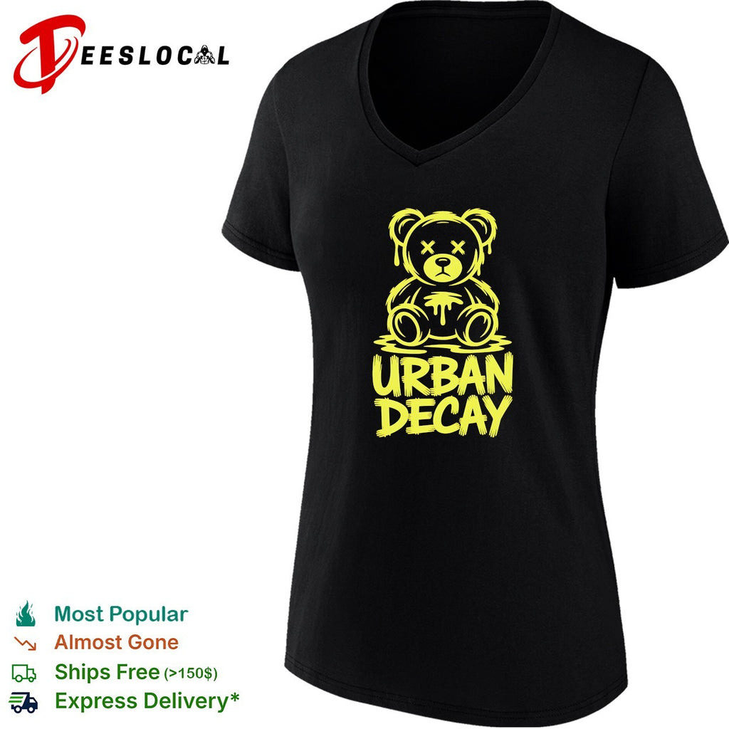 Teddy bear dripping urban decay graffiti shirt