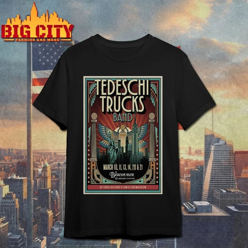 Tedeschi Trucks Band The Beacon Theatre New York NY Tour March 10-21 2026 Poster shirt