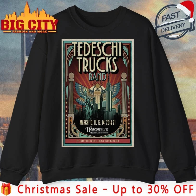 Tedeschi Trucks Band The Beacon Theatre New York NY Tour March 10-21 2026 Poster shirt